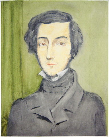 Linda Marrinon Portrait of Alexis de Tocqueville after Chï¿½sseriau, 2002; oil on canvas; 44 x 35 cm; enquire