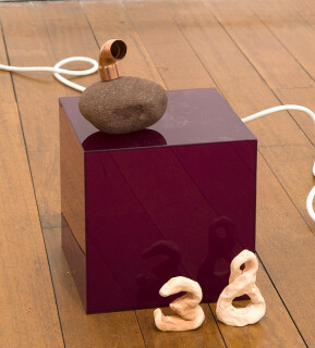 Mikala Dwyer 38, 2009; acrylic, rock, copper; 31 x 18 x 18 cm; enquire
