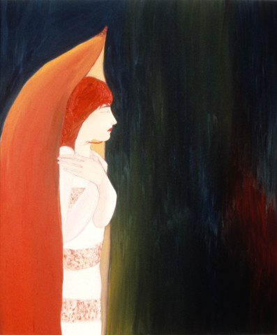 Vivienne Shark LeWitt Farewell My Lovely (detail), 1984; oil on marine board, 2 panels; 182 x 90 cm; enquire