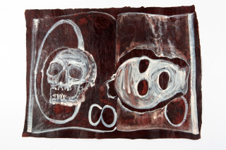 Fiona Hall By The Book, 2015; Cat no. 35; khadi paper; 57 x 76 cm; enquire