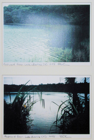Destiny Deacon Postcard from Lake Barrine (4) (5), 1998; 2 colour laser prints; 21 x 29.8 cm; Edition of 15; enquire