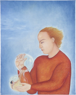 Vivienne Shark LeWitt Hour Glass, 1987; oil on linen; 50.5 x 40.5 cm; enquire