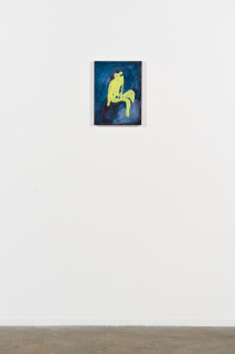 installation view; Tom Polo hold on, 2026; acrylic on canvas; 40.5 x 30 cm; enquire