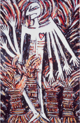 Susan Rankine Torch Song, 1983; ink, watercolour and pastel on paper; 76 x 56 cm; enquire