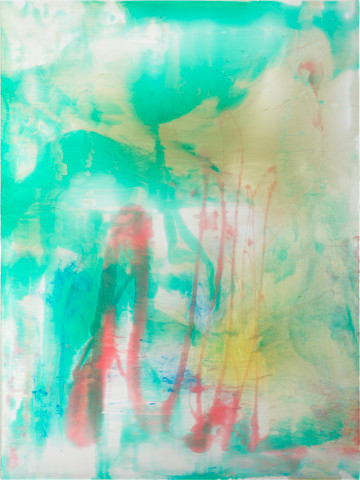 Dale Frank Love, 2020; powder pigments in resin, epoxyglass, on Perspex; 160 x 120 cm; more info; enquire