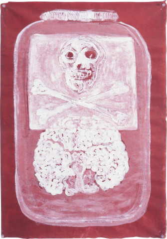 Fiona Hall Half Life, 1997; gouache on Daphne paper; 80 x 56 cm; enquire