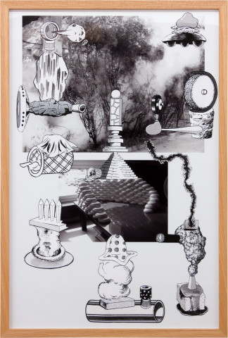 Teppei Kaneuji Games, Dance and the Constructions #8, 2011; collage on photograph; 92 x 62 cm; enquire