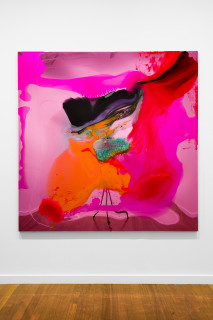 Dale Frank She needed to declutter her life and her bedroom, 2026; colour powder pigments in Epoxyglass, Epoxyglass, on perspex; 200 x 200 cm; enquire