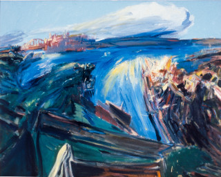 Kevin Connor View from above the Art Gallery, 1984; oil on Belgian linen; 122 x 152 cm; enquire