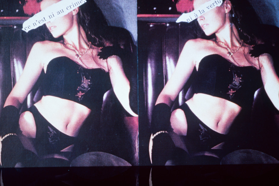 Carol Rudyard, Visions of Xes, 1991; video installation; 12 minutes 45 seconds