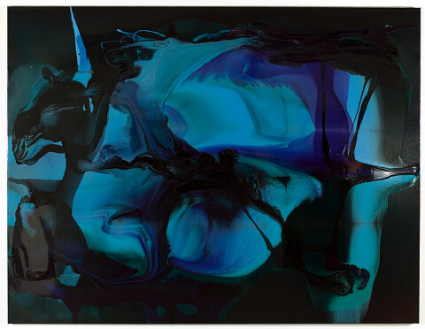 Dale Frank 4. Phlomis Fruticosa Pennisetum Free Option Purgatorial Purpleheart Penetration the Glandulous Glad-hand Evil Gism of Wisdom., 2008; varnish on canvas; 200 x 260 cm; enquire
