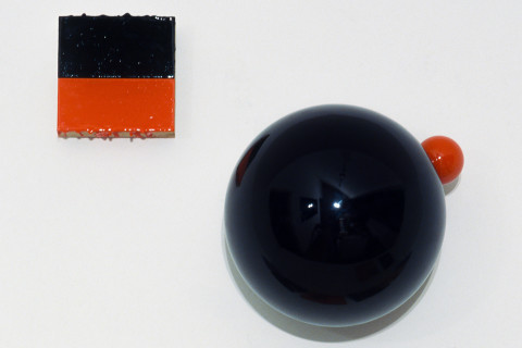 John Adair Two Witnesses, 1999; enamel, resin, wood; dimensions variable; enquire