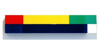 Michael Parekowhai Atarangi #4, 2004; two pot paint + aluminum; 20 x 100 x 10 cm; enquire