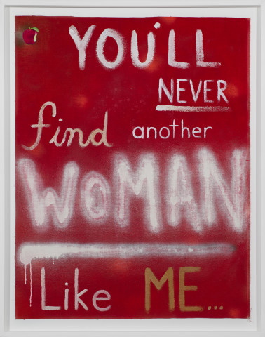 Nell YOU’LL NEVER find another WOMAN Like ME, 2018; acrylic paint and mixed media on canvas; 103.4 x 82 cm; enquire