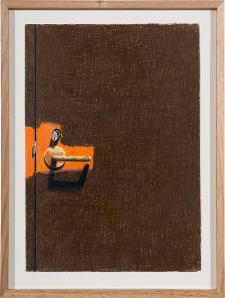 Callum Morton Door #12, 2026; pencil and gouache on paper; 42 x 30 cm; enquire