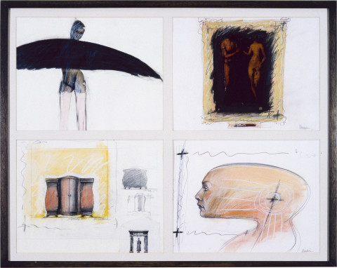 Richard Goodwin Untitled Study, 1983; graphite, chalk and pastel on paper; 115 x 80 cm; enquire