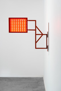 Callum Morton City Lights #7, 2026; steel, powder coating, lights; 69.5 x 80 x 12 cm; enquire