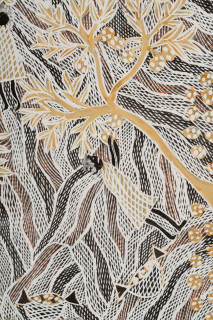 Yalmakany Marawili Burukpili (detail), 2025; 357-25; earth pigment on paper; 88.5 x 69.5 cm; enquire