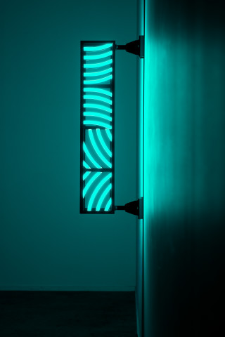 Callum Morton City Lights #8, 2026; steel, powder coating, lights; 106 x 34 x 12 cm; more info; enquire