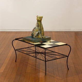 Joy Bye Guardian Cat, 2012; ceramic, found objects; 95 x 103 x 57 cm; enquire