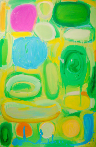Angela Brennan From a Spiral Jetty II, 2002; Oil on linen; 200 x 130 cm; enquire