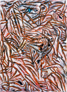Marion Borgelt When the Dust Settles, 1987; oil on canvas; 245 x 130 cm; enquire