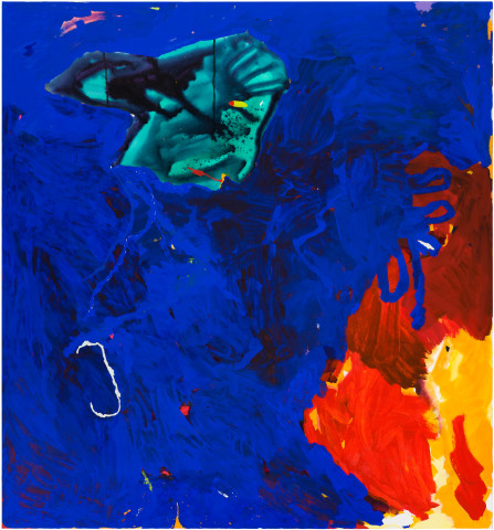 Tom Polo an end to beginnings, 2021; acrylic and Flashe on canvas; 213 x 198 cm; more info; enquire