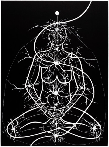 Nell 3. everything, everywhere, all at once, 2008; gouache on linen; 137 x 101.5 cm; enquire