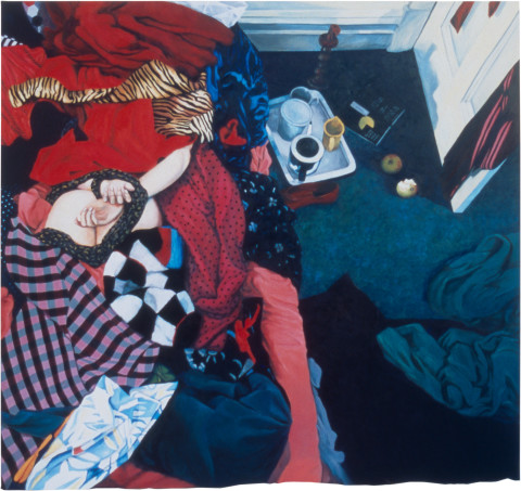 Annette Bezor A Bedroom Piece II, 1983-84; oil on linen; 200 x 200 cm; enquire