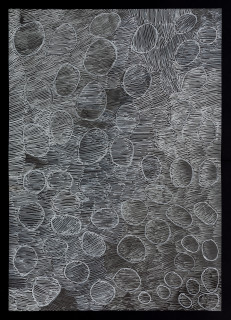 Nyapanyapa Yunupiŋu untitled, 2018; 5248-18; paint pen on clear acetate; 84 x 60 cm; enquire