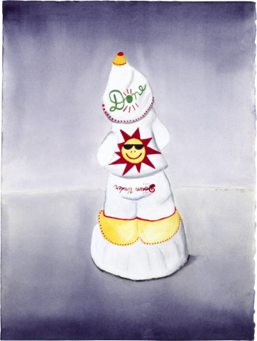 Noel McKenna Done Gnome, 1995; ink, watercolour on paper; 37.9 x 28.5 cm; enquire