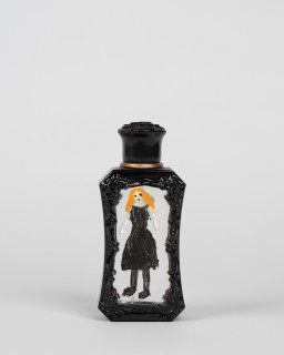 Jenny Watson Perfume, 2001; oil paint, perfume bottles; dimensions variable; enquire