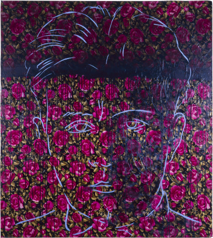 Mark Titmarsh K's Doubt, 1988; acrylic and fabric on canvas; 152 x 137.5 cm; enquire
