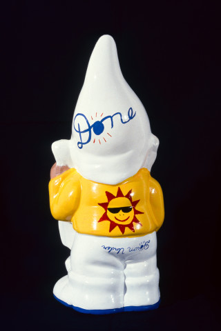 Noel McKenna Done Gnome, 1996; clay, enamel paint; 37.2 cm; enquire