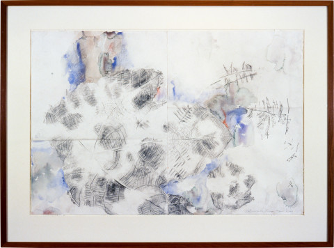 John Wolseley Macaranga drift, 2001; watercolour on paper; 76.5 x 114 cm; enquire