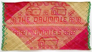 Newell Harry untitled (The Drummie / Mummies), 2007; from the series gift mat; Pandanus and dye; 118 x 210 cm; irregular; enquire