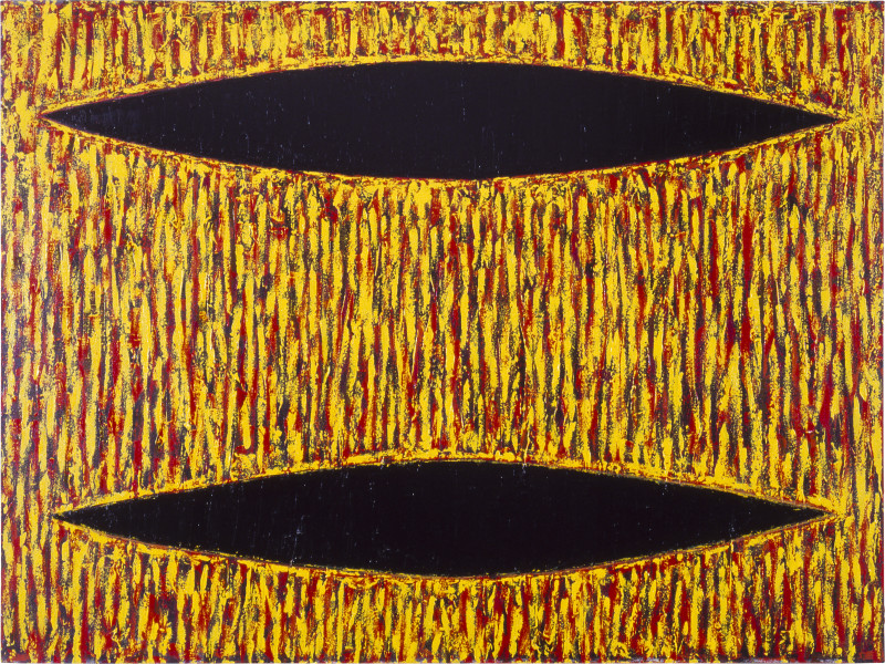 Michael Eccleston, Double Curve, 1984, acrylic on canvas; 183 x 243 cm
