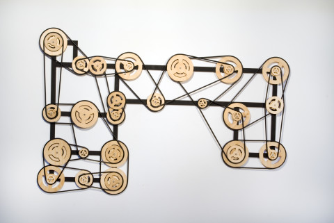 Marley Dawson Closed System, 2009; plywood, silicon tubing, mild steel; 93 x 138 x 3 cm; enquire