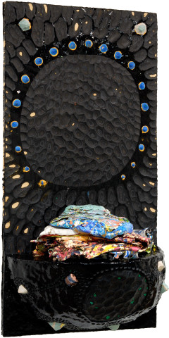 Rohan Wealleans Offering, 2007; paint on polystrene fibre glass on wood; 121 x 61 x 45 cm; enquire