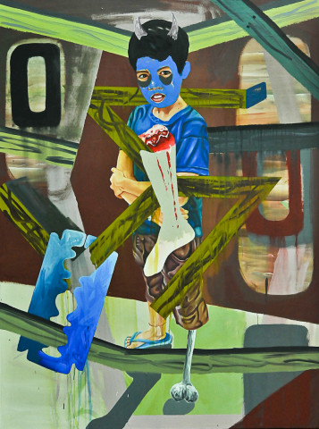 David Griggs Frat of the Obese 3, 2011; acrylic on canvas; 183 x 137 cm; enquire