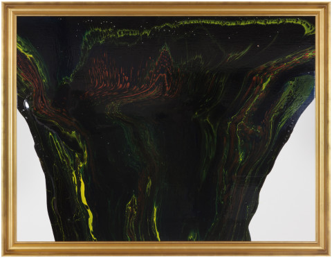 Dale Frank Irritable Bowel Syndrome, 2013; varnish on canvas; 134 x 174 cm; enquire