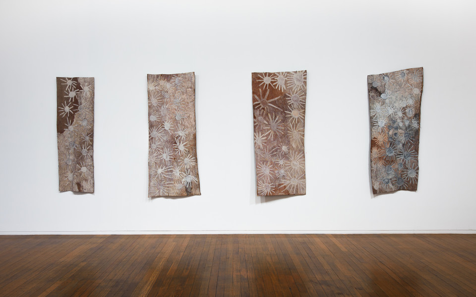 Exhibition view, Nyapanyapa Yunupingu, Ganyu, Roslyn Oxley9 Gallery (31 January – 16 February 2019)