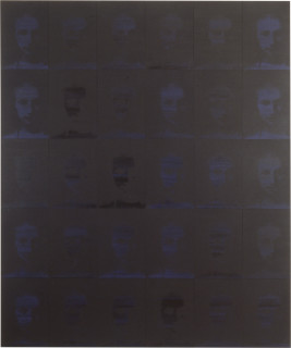 Lindy Lee To Move Beyond Choice, 1993; photocopy and acrylic on Stonehenge paper; 190 x 159 cm; 30 panels; enquire