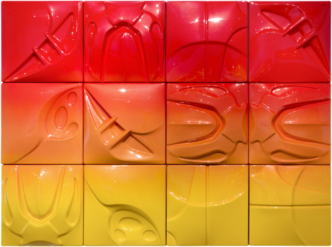 Patricia Piccinini Jupiter, 2017; Automotive paint on ABS plastic; 150 x 200 cm; enquire