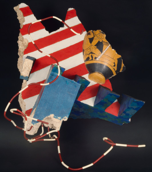 Rod Bamford, Palazzo Piece, 1986; ceramic, glazed earthenware and steel; 60 x 71 x 60 cm