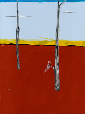 Mia Boe All around you, not a sound, 2025; oil and acrylic on linen; 80 x 60 cm; enquire