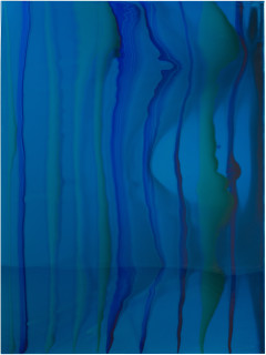 Dale Frank The 18 year old busboy 5, 2019; tinted varnish, epoxyglass on Perspex; 160 x 120 cm; enquire