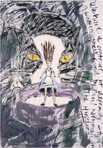 Jenny Watson David's Alice, 1984; oil and acrylic on duck; 170 x 120 cm; enquire