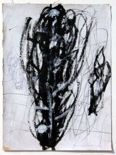 Newell Harry Untitled, 2006; gesso, pencil and oil stick on ironed Fabriano paper; 38 x 28 cm; enquire