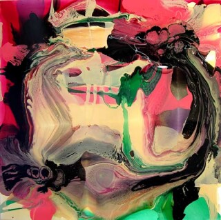 Dale Frank Rich folks always talk hard times. Ideas are the escalators that lift civilization so watch your high heels. There is more dynamite in an idea than in many bombs., 2004; varnish on canvas; 200 x 200 cm; enquire